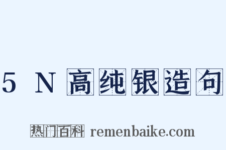 5N高纯银造句是什么意思的图片